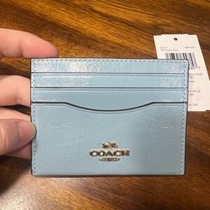 Coach Powder Blue Card Holder